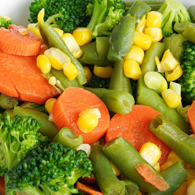 Steamed Vegetables.