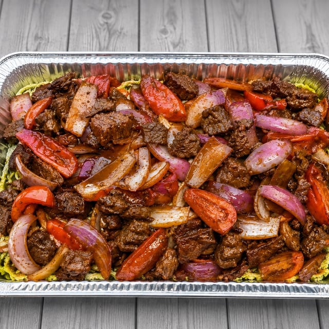 Beef Pesto Saltado.
