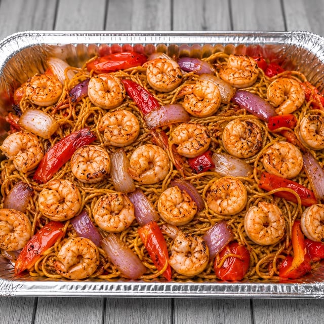 Shrimp Tallarin Saltado.